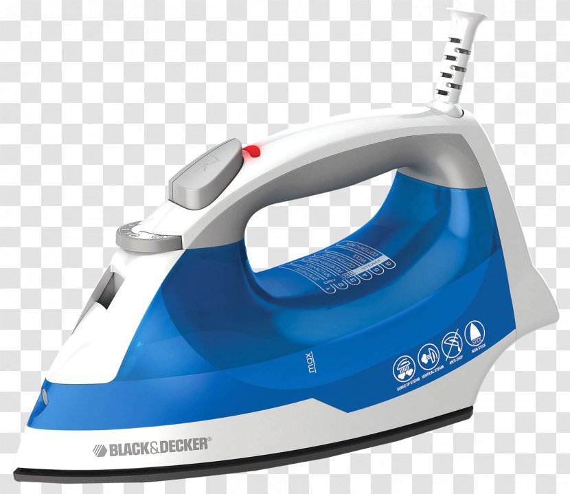 Clothes Iron Black & Decker Steamer Ironing - Home Appliance Transparent PNG
