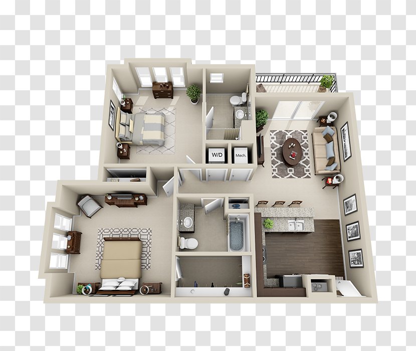 Floor Plan Three30Five Luxury Apartments - Apartment Transparent PNG