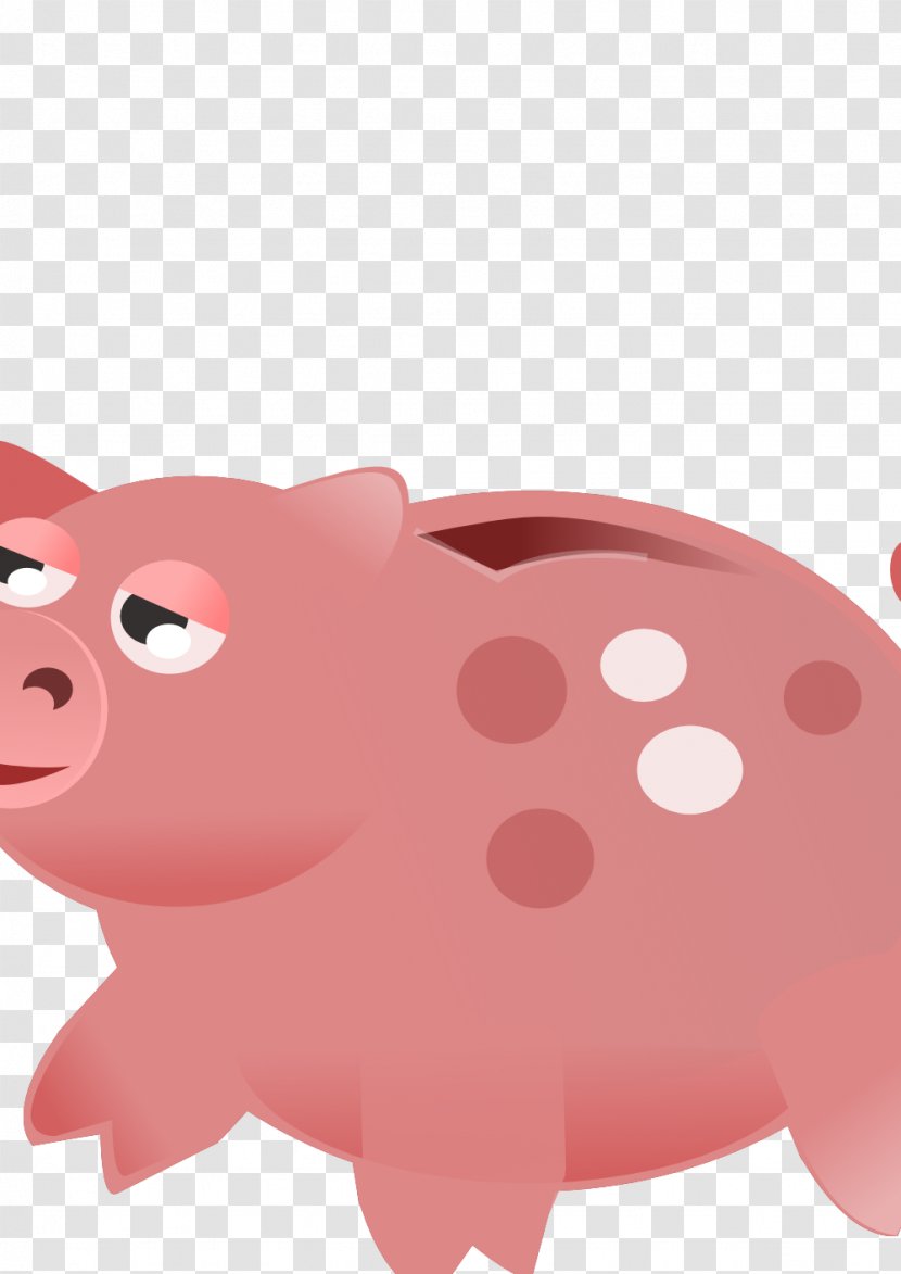 Piggy Bank Clip Art - Magenta - Pig Transparent PNG
