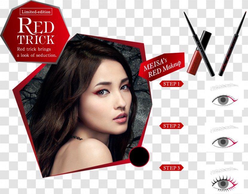 Eyelash Hair Coloring Red Eye Liner Mascara - Gel - Pencil Transparent PNG