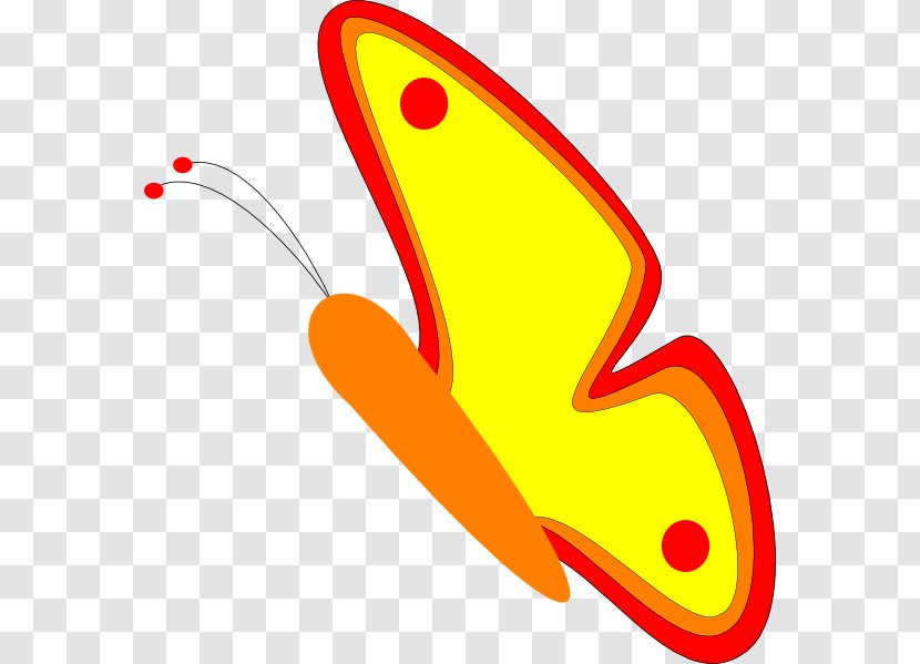 Clip Art - Royaltyfree - Red Butterfly Transparent PNG