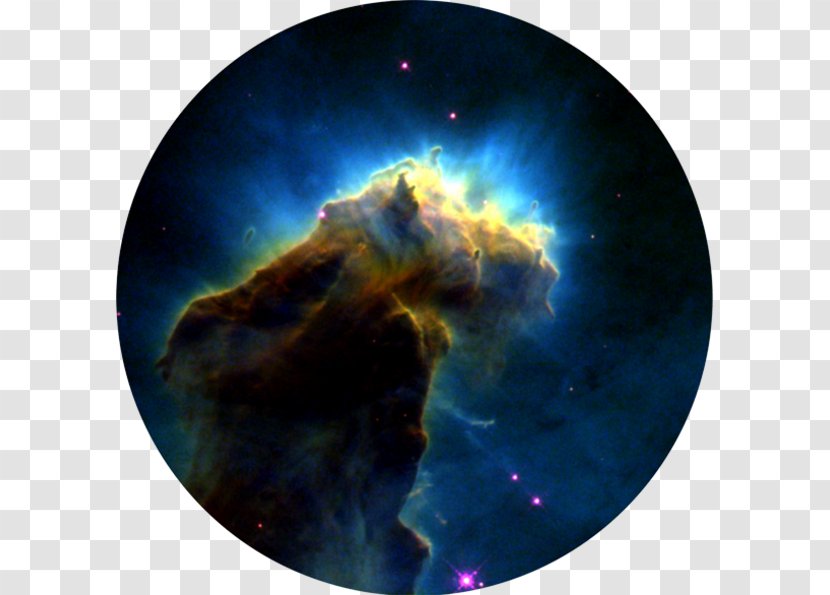 Pillars Of Creation Eagle Nebula Hubble Space Telescope Molecular Cloud - Star Transparent PNG