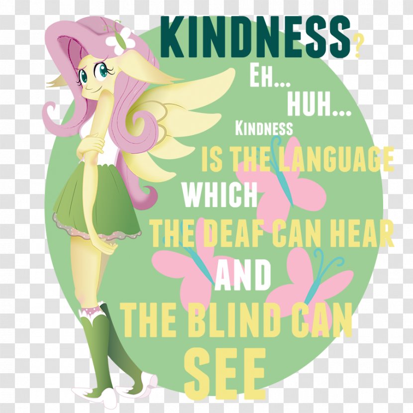 Fluttershy My Little Pony Pinkie Pie Equestria - Fan Art - Kindness And Friendliness Transparent PNG