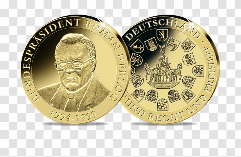 Gold Coin President Of Germany - Souvenir Transparent PNG