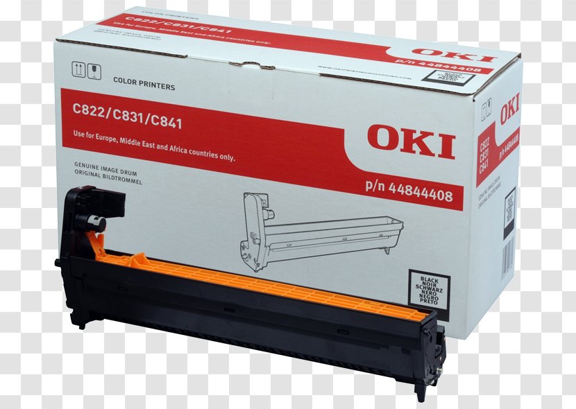 Paper Printer Toner Cartridge Oki Electric Industry - Yellow Transparent PNG