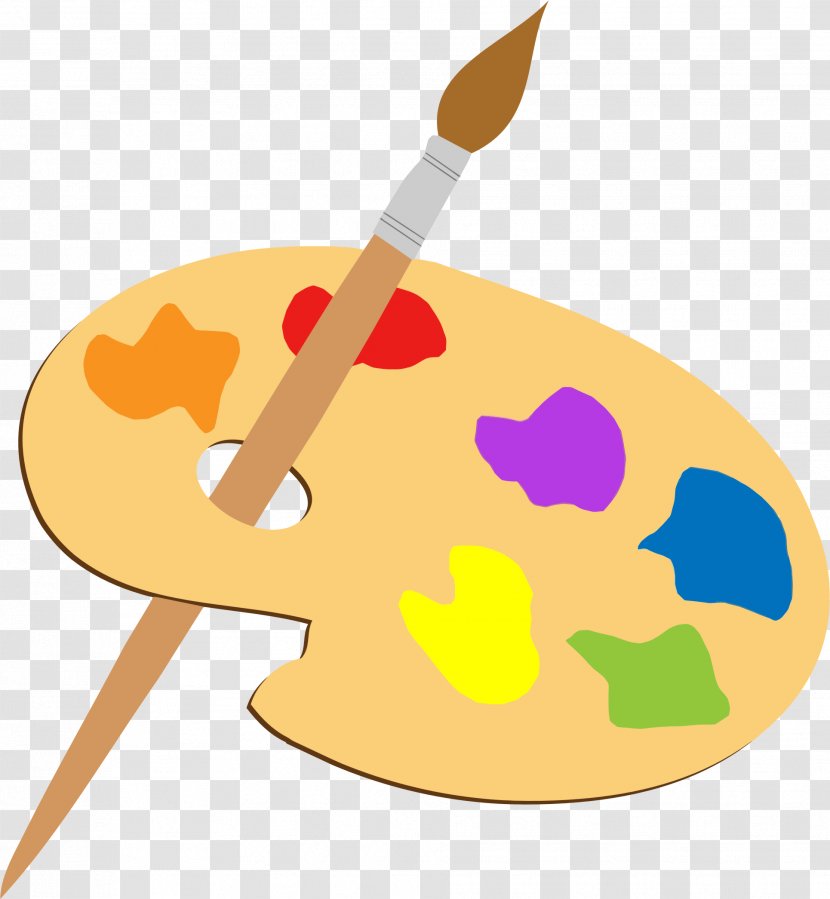 Palette Art Painting Paintbrush Clip - Royaltyfree - Brushes Transparent PNG