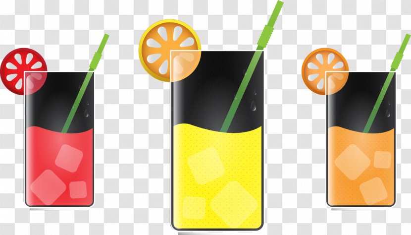 Brand Yellow Font - Vector Drinks Transparent PNG