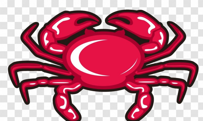 Crab Illustration - Cartoon - Purple Feet Transparent PNG