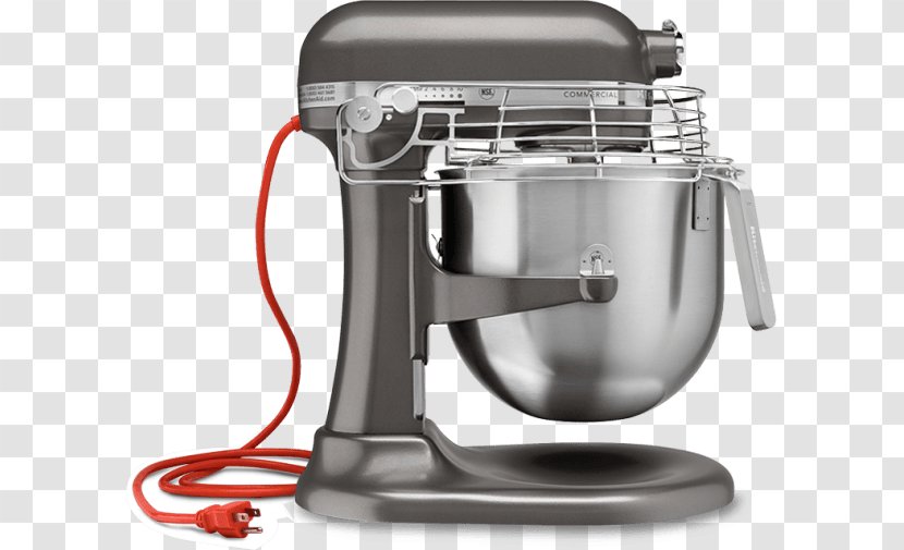 KitchenAid KSMC895ER Empire Red Commercial 8 Qt. Lift Stand Mixer 7 KSM7990WH NSF Certified KSM8990 - Kitchenaid Artisan Mini Ksm3311x Transparent PNG