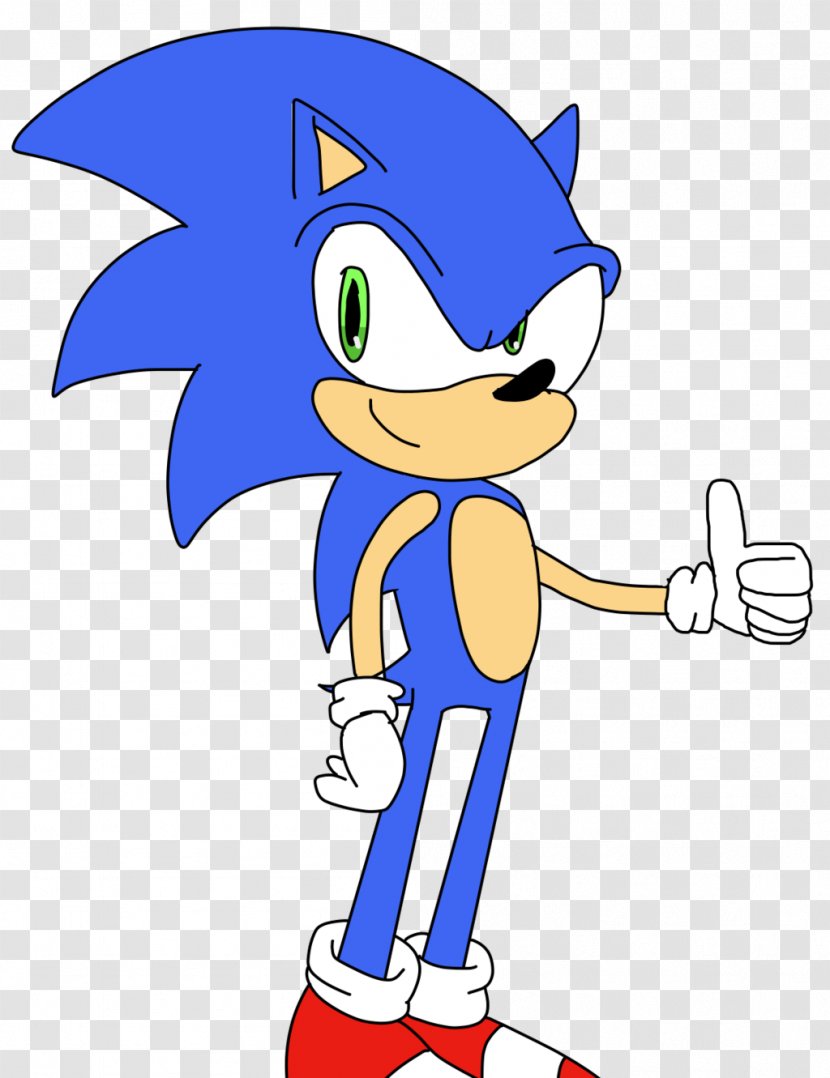 Drawing Work Of Art - Fictional Character - Sonic Transparent PNG