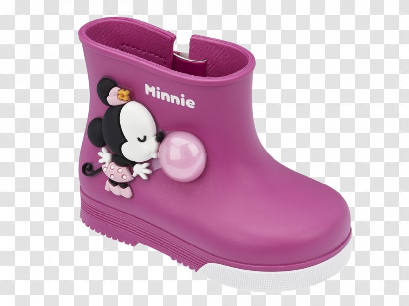 Boot Galoshes Minnie Mouse Shoe Grendene Transparent PNG