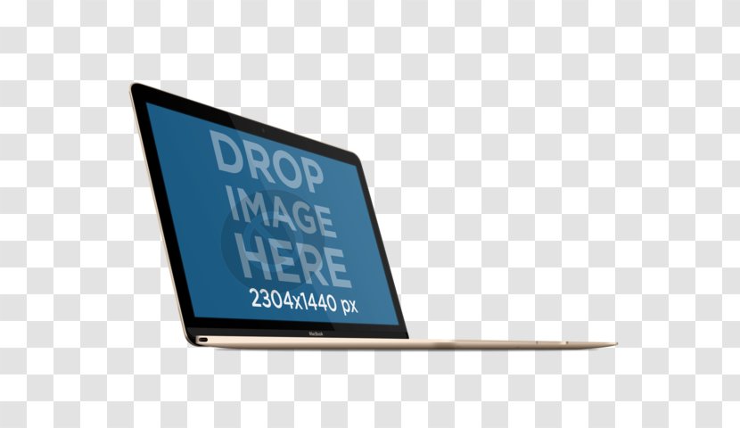 MacBook Pro Laptop Air Display Device - Book Cover Mockup Transparent PNG