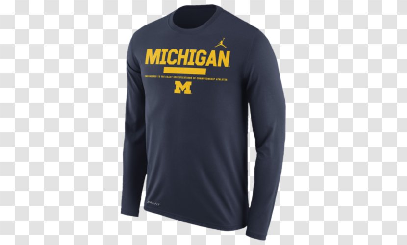 Long-sleeved T-shirt University Of Michigan Jumpman - Clothing - Tar Heels National Champions Transparent PNG