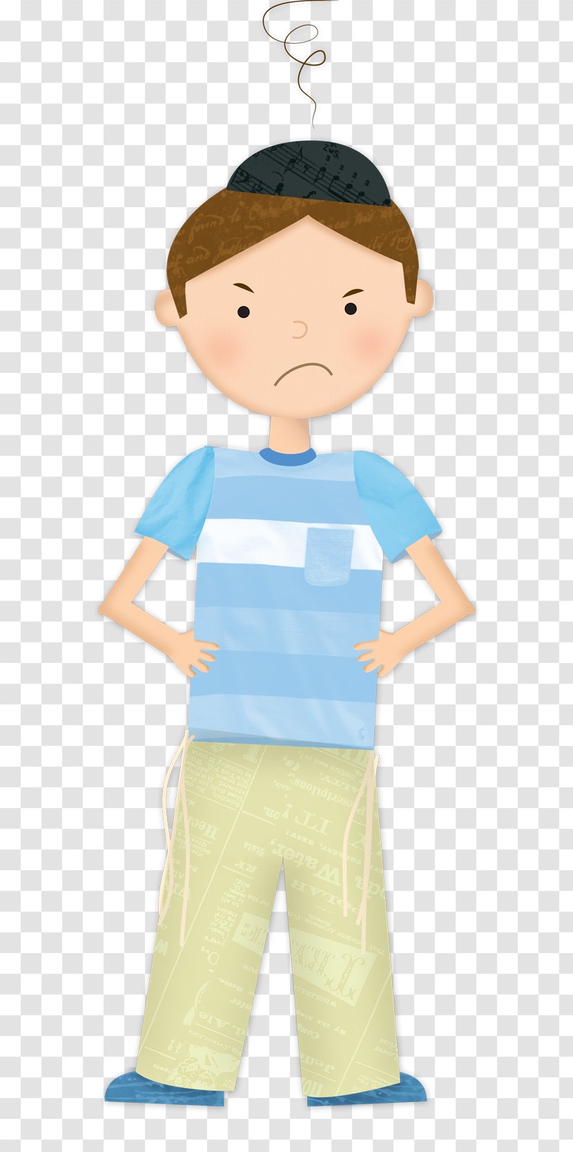 Boy Illustration Cartoon Product Toddler - Shoulder Transparent PNG