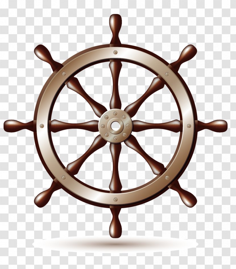 Ship's Wheel Boat Clip Art - Steering - Nautical Themes Transparent PNG