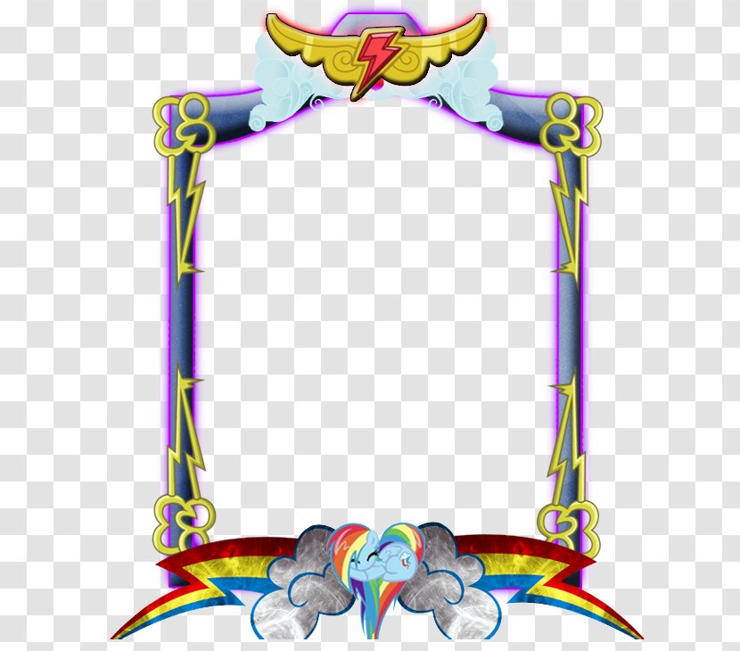 Rainbow Dash Picture Frames Purple Clip Art - Dakimakura Transparent PNG