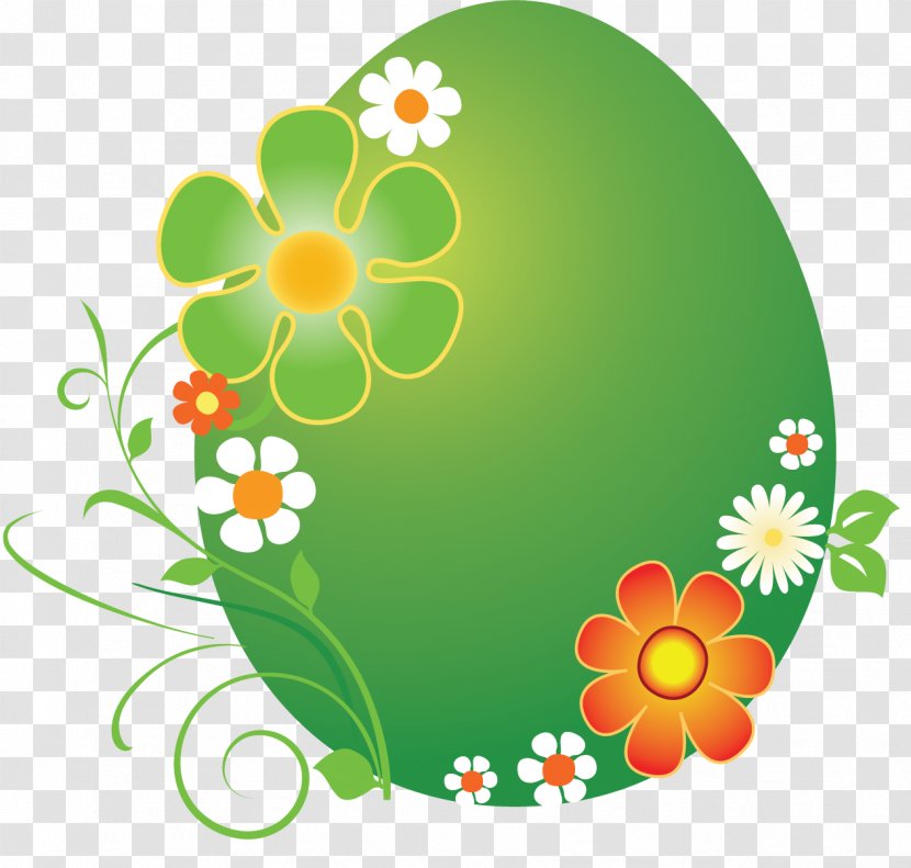 Easter Bunny Egg Clip Art - Green Transparent PNG