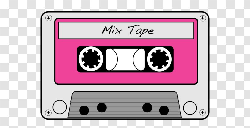1980s Compact Cassette Mixtape Clip Art - Frame - Watercolor Transparent PNG