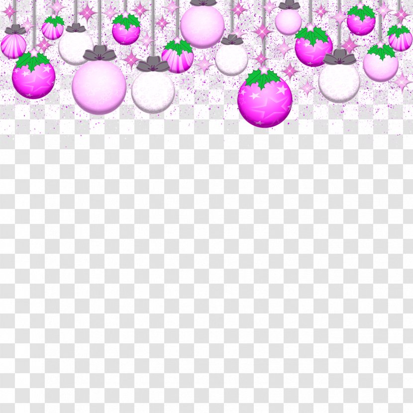 Christmas Ornament Bombka Tree Gift - Magenta Transparent PNG