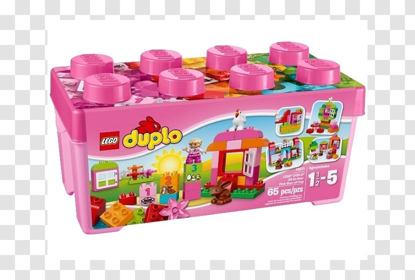 LEGO 10571 DUPLO All-in-One Pink Box Of Fun Lego Duplo Toy 10572 Transparent PNG