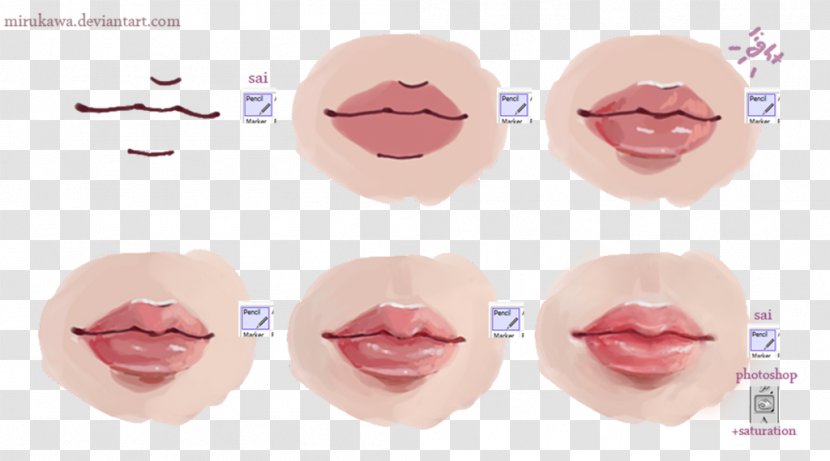 Drawing Lip Art Mouth Painting - Heart - Lips Transparent PNG