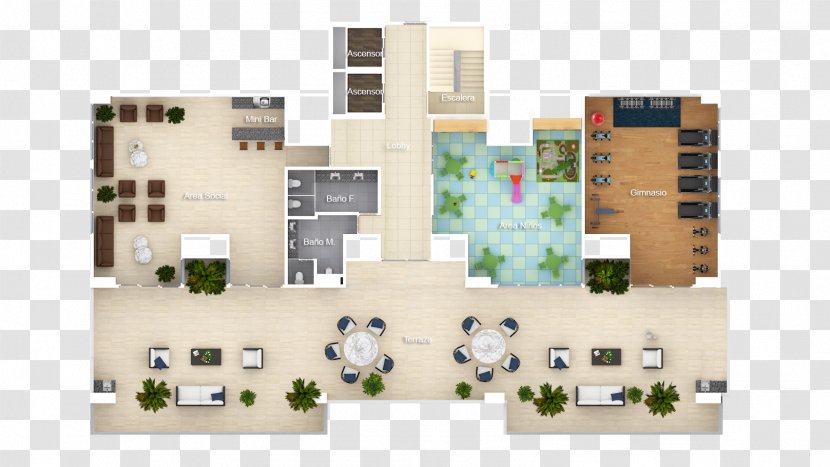 Apartment Project TROPICAL LIVING Real Estate Architectural Engineering - Road 3d Transparent PNG