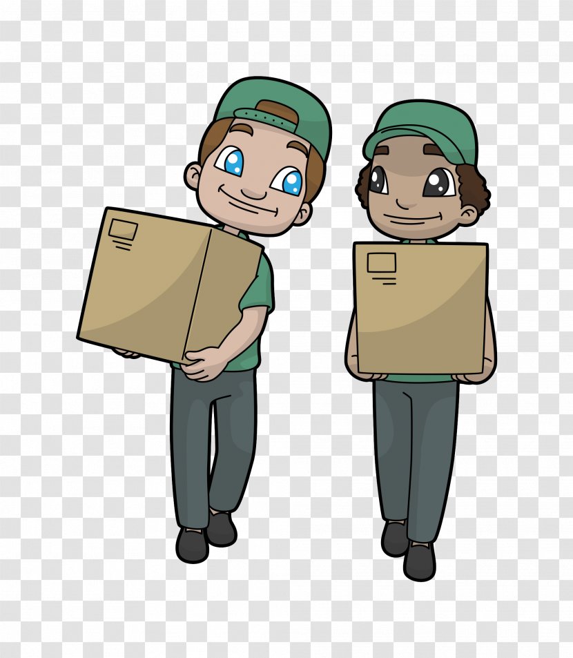 Cartoon Package Delivery Clip Art Gesture Animated - Animation Transparent PNG