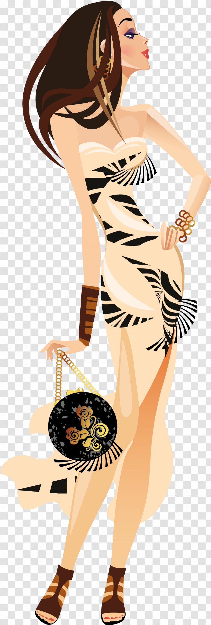 Fashion Illustration Clip Art - Tree - Goddess Transparent PNG