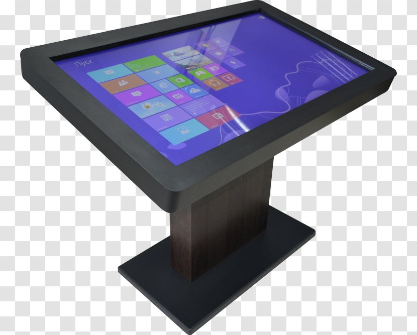 Table Interactivity Interaktivnyy Stol Touchscreen Display Device - Information Transparent PNG
