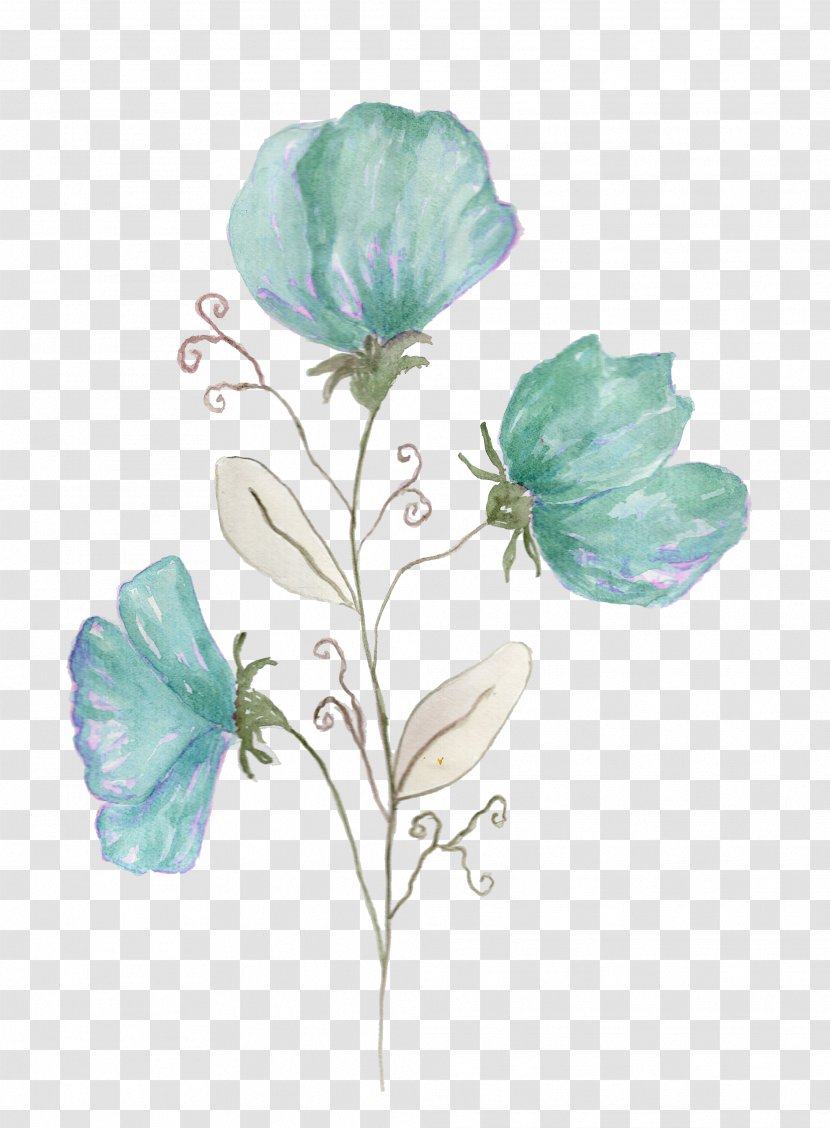 Watercolor Painting Work Of Art - Botany - Vector Transparent PNG