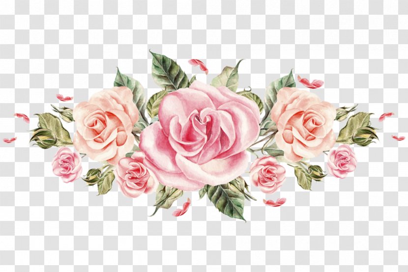 Flower Rose Pink Hash Florist - Flowering Plant - Colored Roses Transparent PNG
