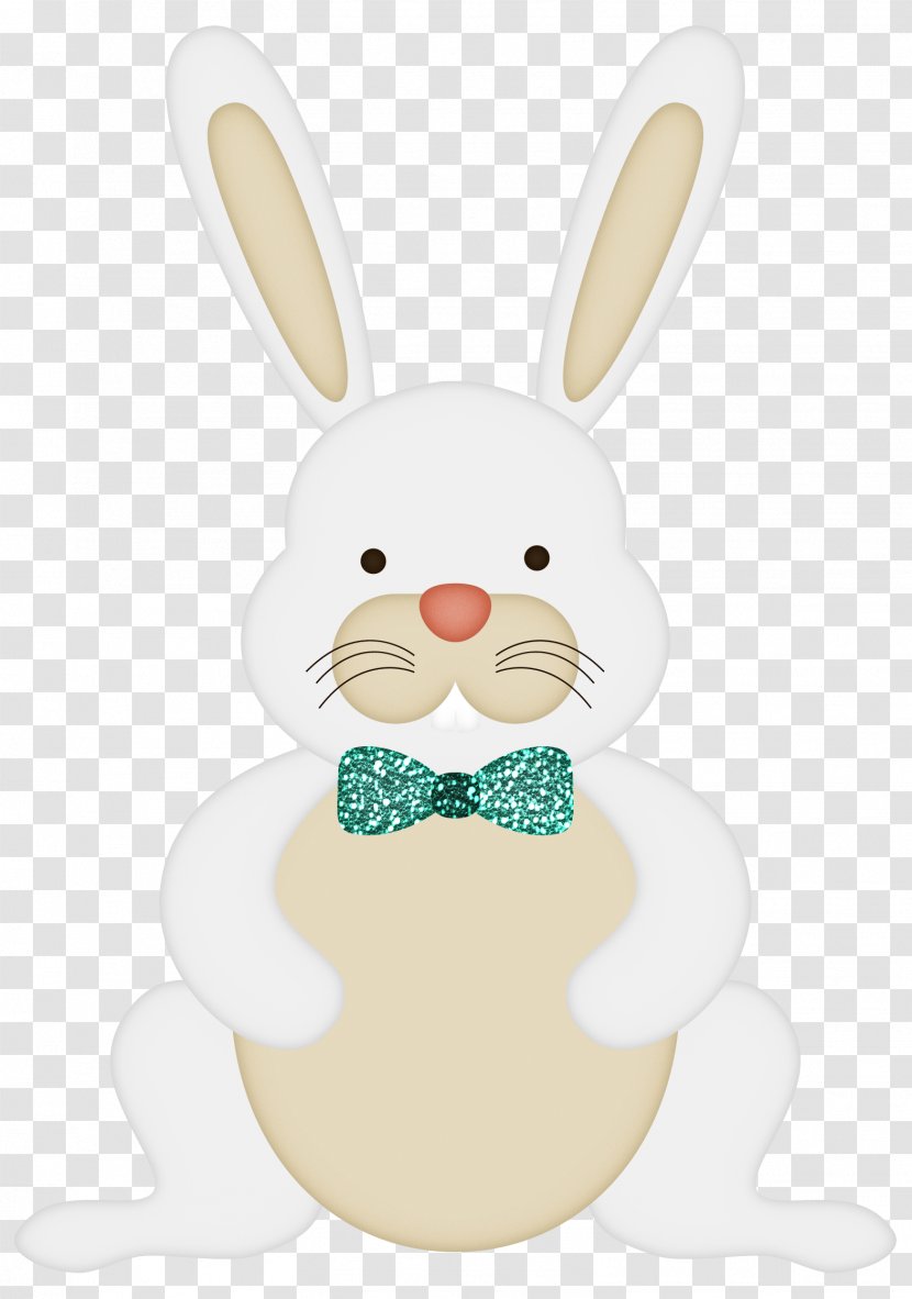Easter Bunny Rabbit - Rabits And Hares - Green Bow Tie Transparent PNG