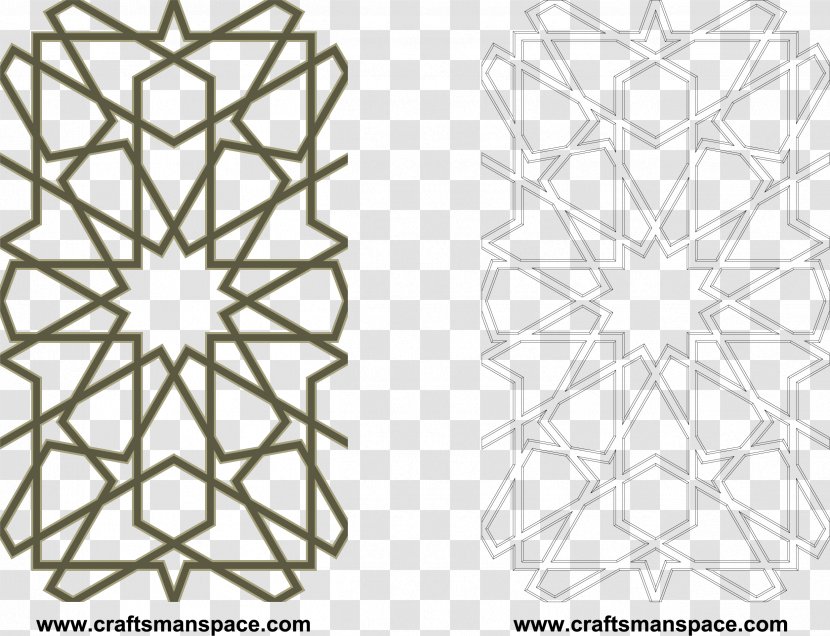 Moorish Architecture Islamic Geometric Patterns Ornament Pattern - Window Edge Element Transparent PNG