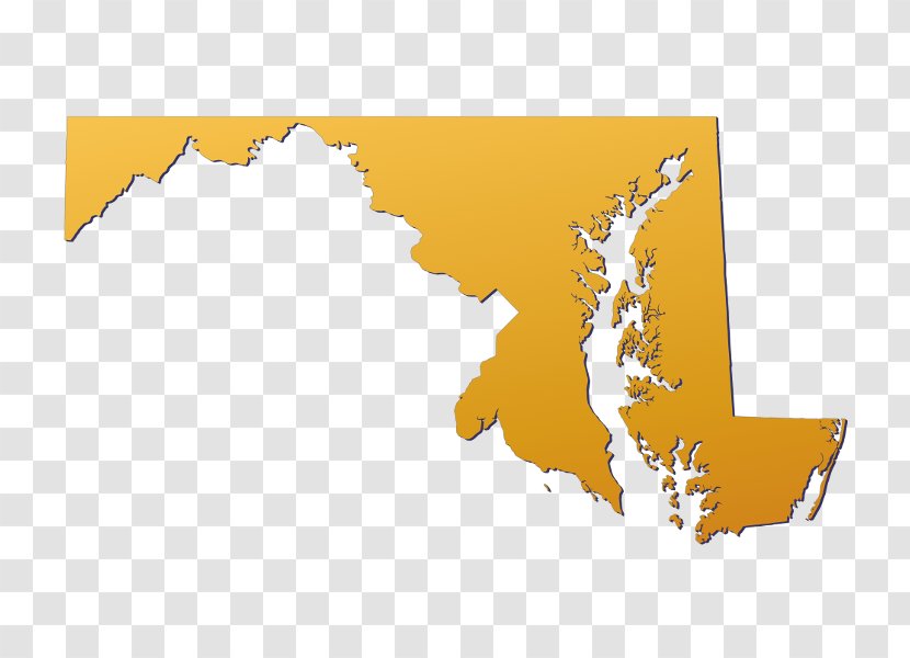 Maryland Vector Map District Of Columbia Transparent PNG