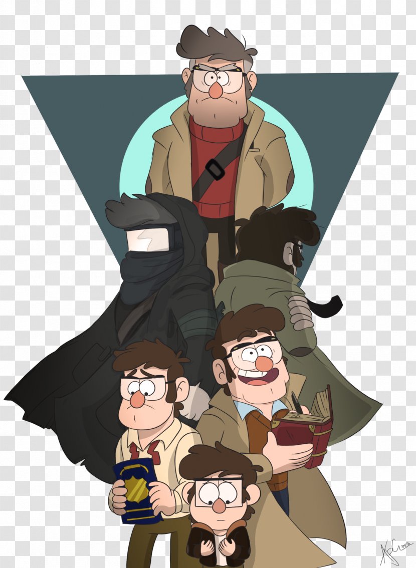 Dipper Pines Drawing Bill Cipher Animation Animated Cartoon - Frame Transparent PNG