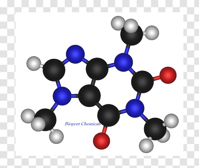 Tea Coffee Caffeine Molecule Chemistry - Silhouette Transparent PNG