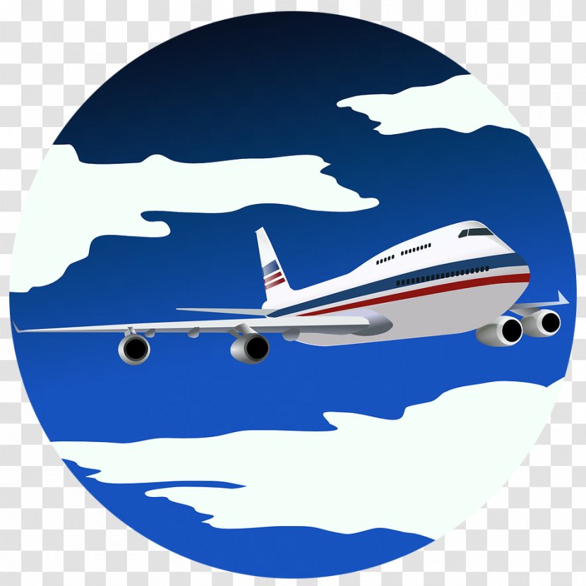 Airplane Cargo Aircraft Flight Boeing 747 - Civil Aviation Transparent PNG