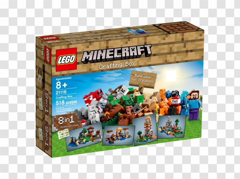 Lego Minecraft LEGO 21116 Crafting Box Toy Transparent PNG