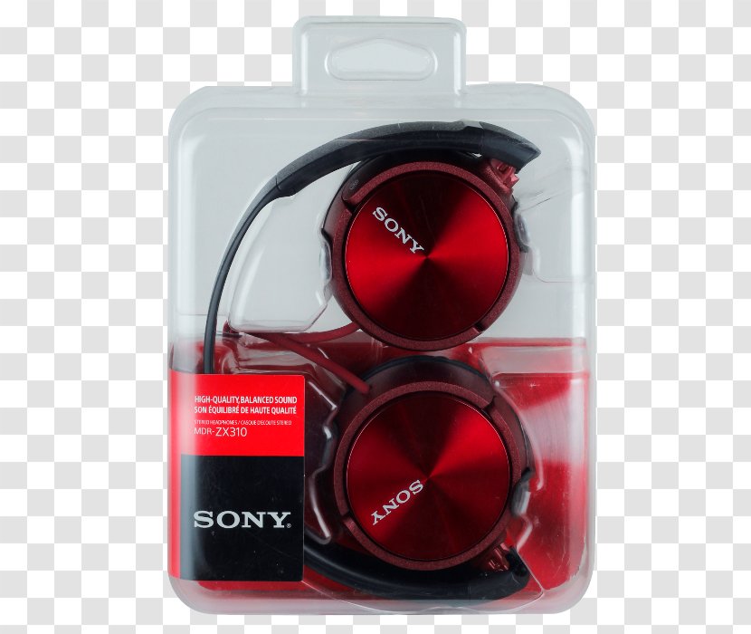 Headphones Sony ZX310 Electronics - Sound Transparent PNG