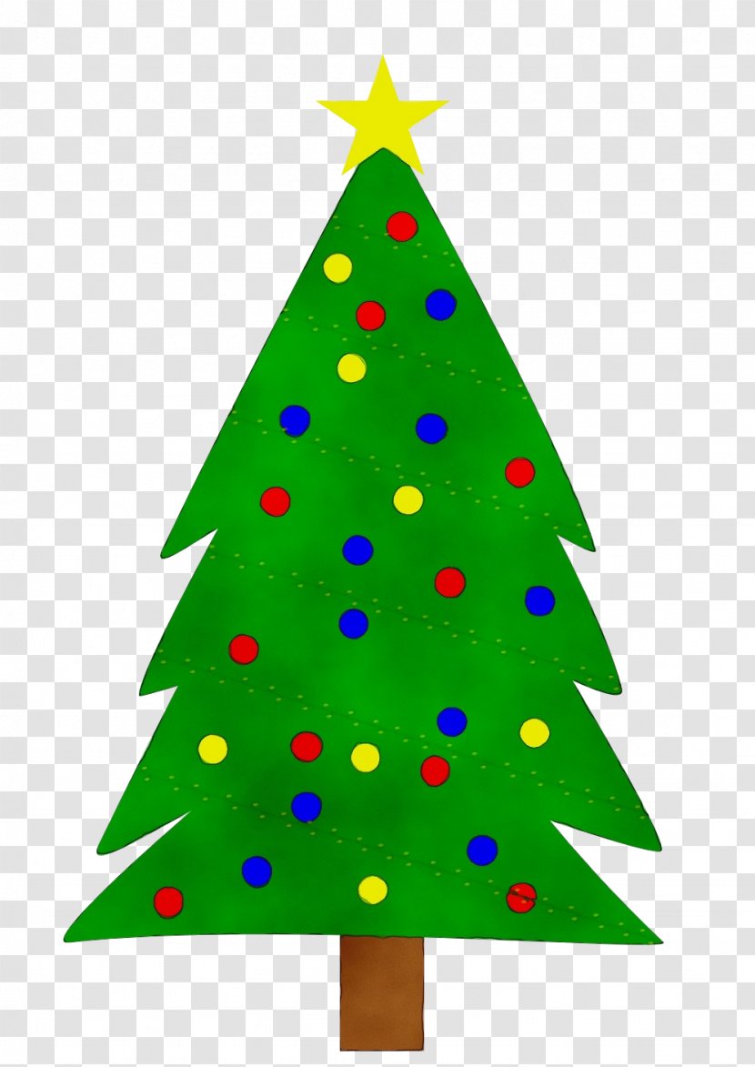Christmas Tree Watercolor - Colorado Spruce - Eve Ornament Transparent PNG