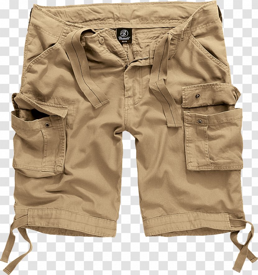 Shorts Pocket Cargo Pants Zipper Clothing - Beige Transparent PNG