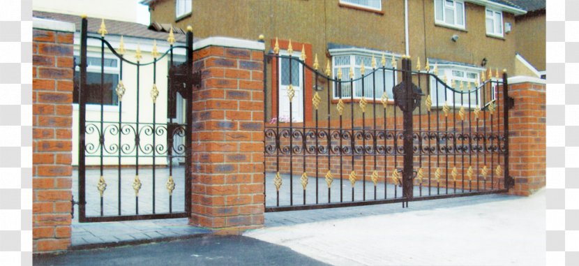 Fence Electric Gates Wrought Iron Door - Metron Ironwork - Gate Transparent PNG