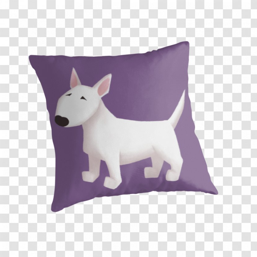 Bull Terrier Throw Pillows Dog Breed Cushion - Material - Pillow Transparent PNG
