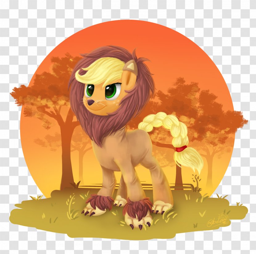 Lion Pony Applejack Rainbow Dash Twilight Sparkle Transparent PNG