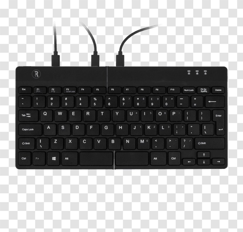Computer Keyboard Numeric Keypads Space Bar Laptop QWERTY - Ergonomic Transparent PNG