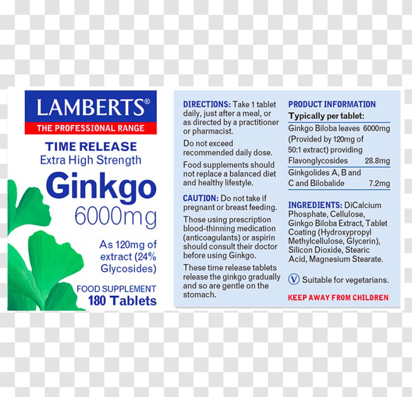 Lambert's Cafe Ginkgo Biloba Service Brand - Unit Of Measurement - Calciuminduced Calcium Release Transparent PNG