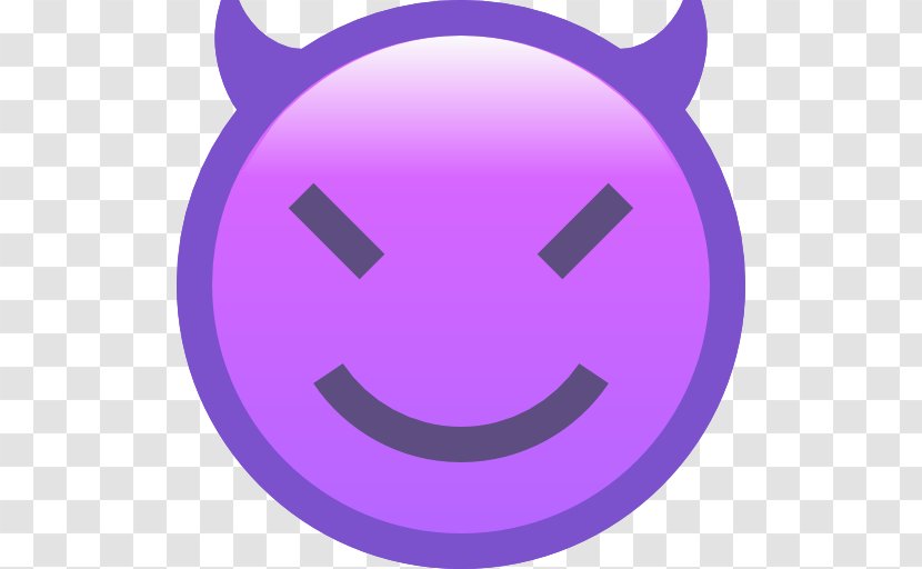Smiley Purple - Pink - Evil Emoji Transparent PNG