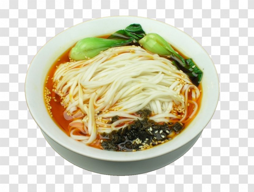 Sichuan Dandan Noodles Chinese Cuisine Mapo Doufu Beef Noodle Soup - Soy Sauce - Spicy Red Oil Transparent PNG