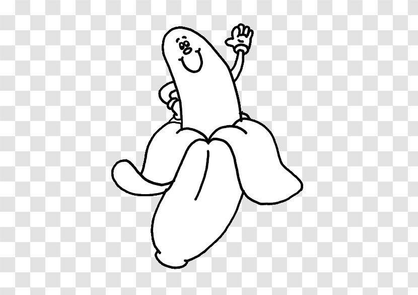 Coloring Book Fruit Drawing Child Banana - Heart - Cartoon Transparent PNG