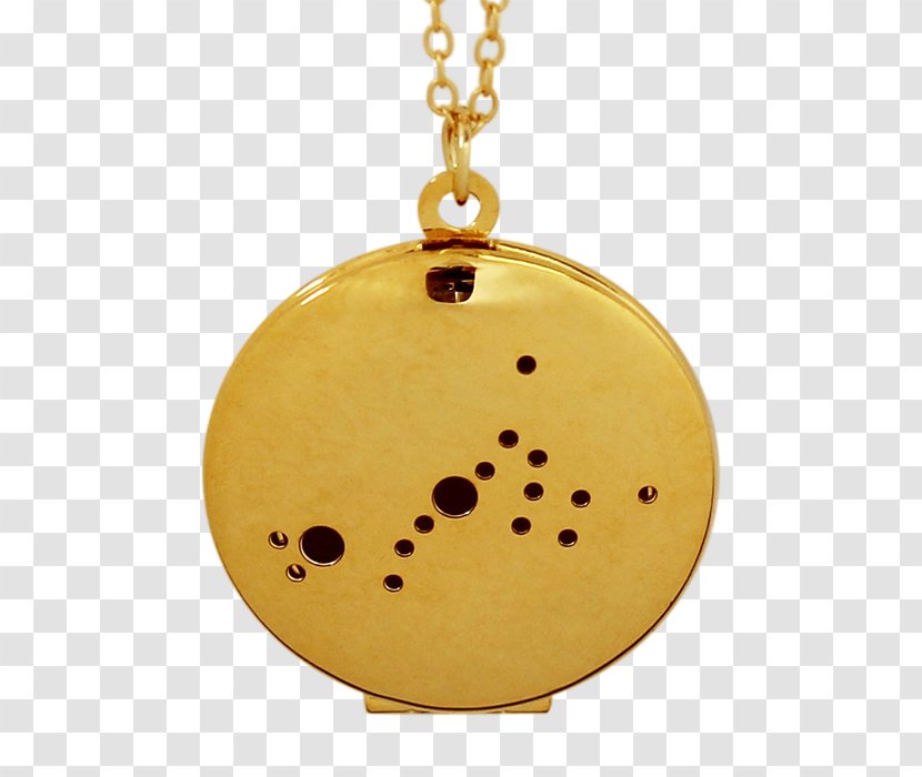 Locket Zodiac Constellation Scorpio Gold - Open Lockets Charms Transparent PNG